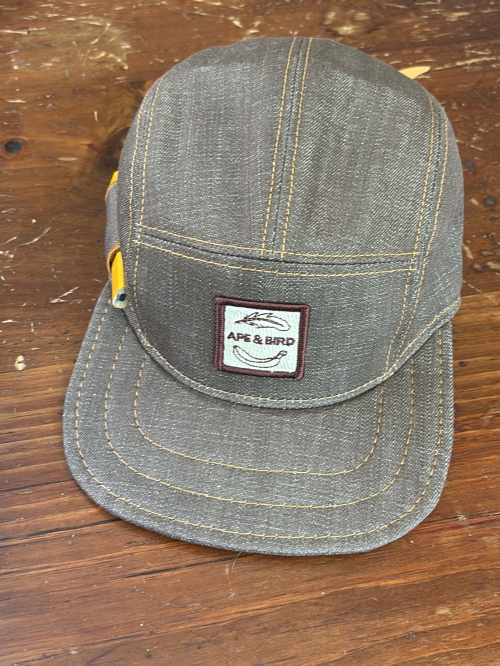 Ape & Bird Gray brown 5-Panel Cap
